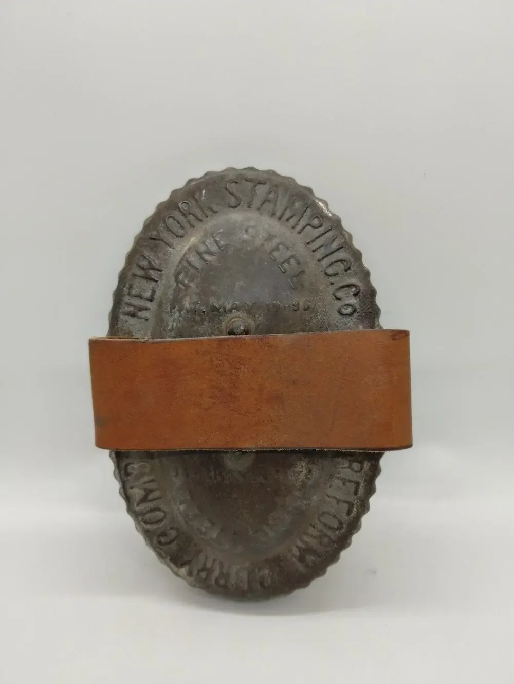 Reform Curry Comb New York Stamping Co. - Pat. May 19 1896 Horse Equestrian